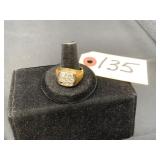 Gold Cluster Ring with Multi-Stone Top