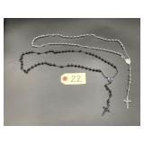 2 Steel Bead Rosaries