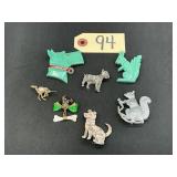 Collection of Vintage Animal Pins