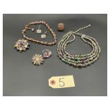 Laguna Crystal Necklace & .925 Earrings