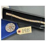 Camrose & Kross JBK Brooch and Bracelet