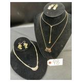 Assorted Gold-Tone Jewelry & Earrings