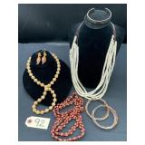 Chan Luu Necklace & Wood Bead Lot