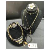 Monet Statement Necklace & Giovanni Pin