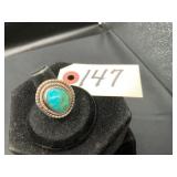 Southwestern Sterling Turquoise Ring