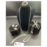 Sterling Silver and Faux Pearl Jewelry