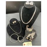 Sterling Silver Necklace & Jewelry Set
