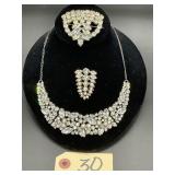 Vintage Rhinestone Jewelry Set