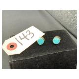 Native American Turquoise Stud Earrings