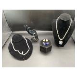 Jewelry Set: Necklaces, Bracelet, Links