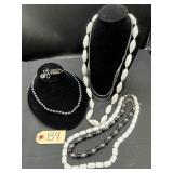 Vintage Trifari & Bead Necklace Lot