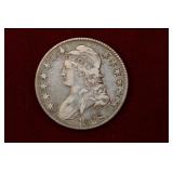 1828 Capped Bust Liberty Half Dollar small "8"