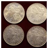 Morgan Silver Dollar Lot: (2) 1896, (2) 1883O