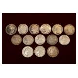 Lot of Morgan Silver Dollars 1878 - 1891 BU