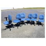 Group of 6 Office Chairs