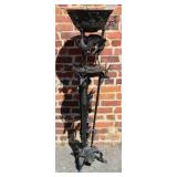 A 55" Tall Victorian Bronze Figural Urn With