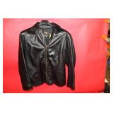 Ladies Medium Black Italian Leather Jacket