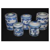 M.A. Hadley 5pcs Kitchen Containers/Jars