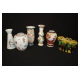 Group of 6 Vases and planter