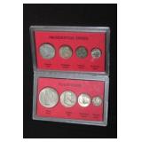 2 Coin Sets (1) Peace Series, (2) Presidential