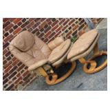 2pc Canadian made Recliner & foot stool by