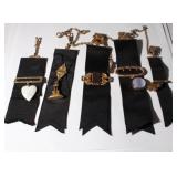 5 Victorian Gold Filled Mourning Pocket Watch