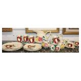 21pc Purington China; 3 dinner plates, 3 salad