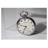 21 Jewel Illinois Pocket Watch, Silvertone