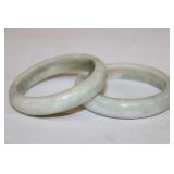 2pc 3' Jade Bangle Bracelets