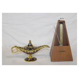 Seth Thomas Metronome and Aladdin Lamp