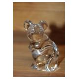 Daum Signed Crystal Mouse. Approx. 3ï¿½ High