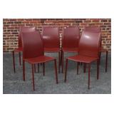 Set of Six NUVEO Leather Dinning Chairs