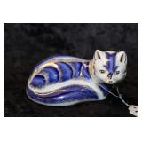 Royal Crown Derby Arctic Blue Fox Imari
