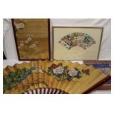 4pcs of Art; Chinese Watercolor on silk, painted