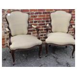 A Nice pair of French Style Arm Chairs