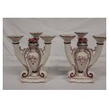 Pair of triple Bavarian Germany Candlestands 9'