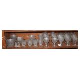 42 Pcs. Sandwich Glass; Bowls, stems, etc. ( a