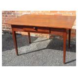 Antique One Drawer Walnut Table