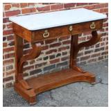 19th Century French Empire Style Marble Top