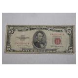 1953B $5 Red Notes