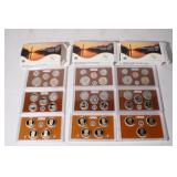 3 US Proof Sets, 2014-15-16 in original boxes.