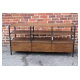 Corey Rusty Brown TV Stand Console Table