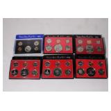 6 US Proof Sets, 1970-73-74-75-76-79 in original
