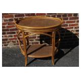 Rattan 2 pc. Tea / Breakfast Cart