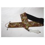 58' long Victorian Bell Pull w/ needlepoint