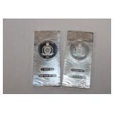 2 - One oz Sterling Bars