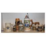 10 Vintage Beer Steins