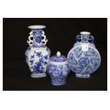 3pcs Blue/White Chinese Export Porcelains;