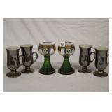 Pair of Munchen Souvenir Goblet Glasses