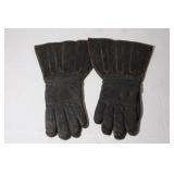 Pair of Black Leather Gauntlets 14ï¿½L x 9ï¿½W. Show